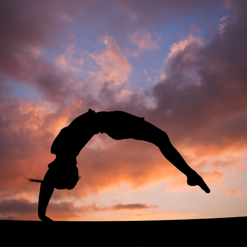 Back Hand Spring Cheer A Cheerleader Doing Handsprings